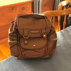 Brown Mini Backpack